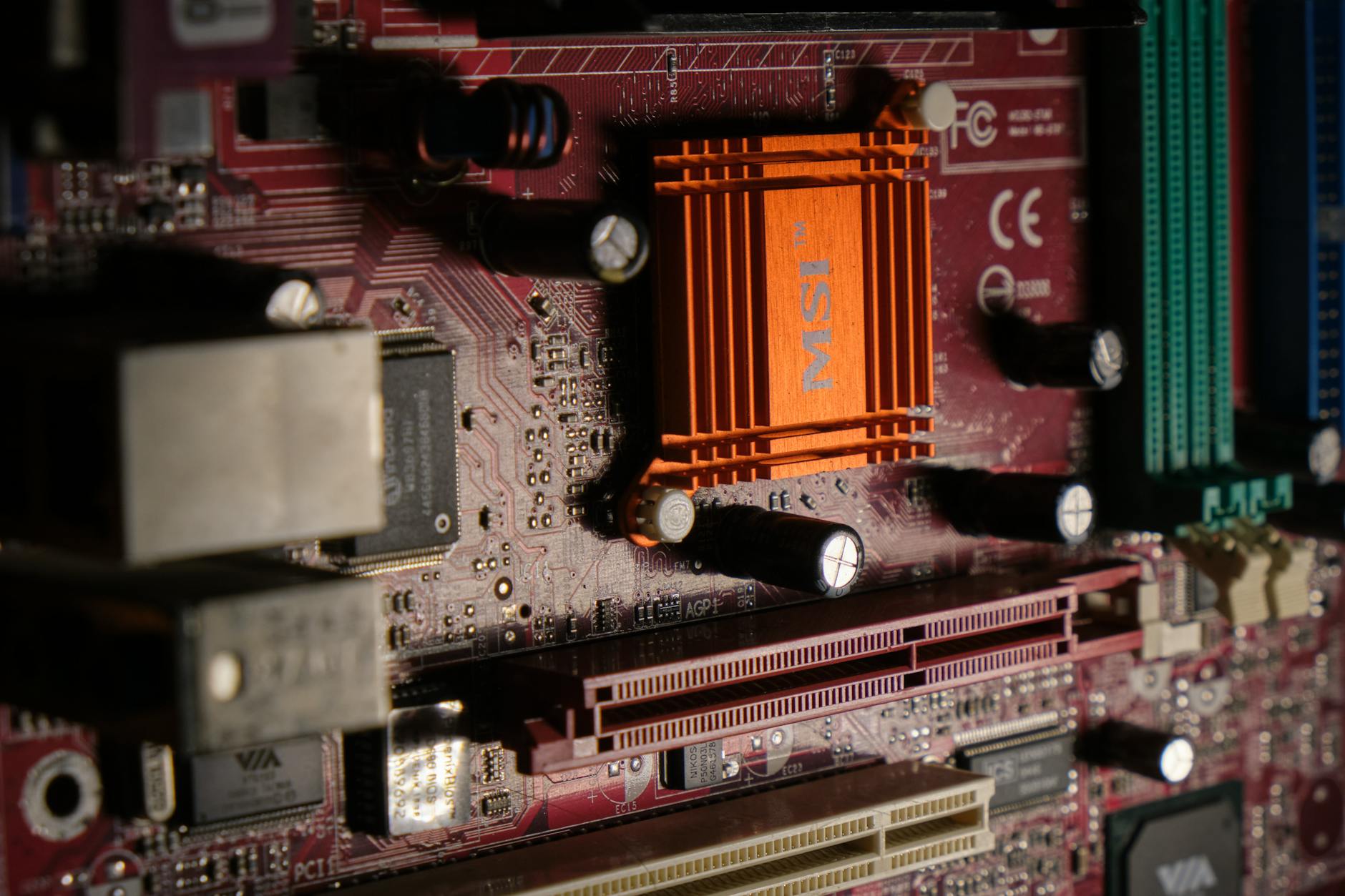 circuit breaker panel close up
