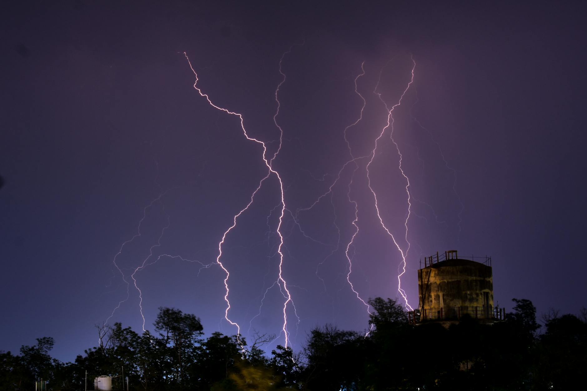 lightning striking house electrical panel